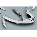 Stainless Steel Waitress Corkscrew Tool w/ Knife Blade